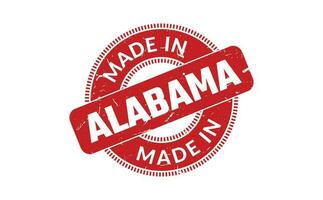 hecho en Alabama caucho sello vector
