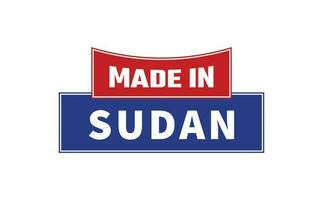 hecho en Sudán sello vector