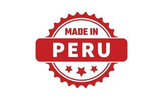 hecho en Perú caucho sello vector