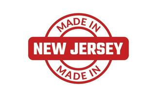 Made In New Jersey Rubber Stamp vector