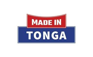 Made In Tonga Seal Vector