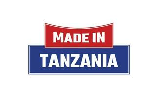 Made In Tanzania Seal Vector