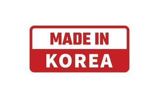 Made In Korea Rubber Stamp vector