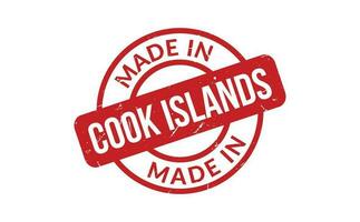Made In Cook Islands Rubber Stamp vector