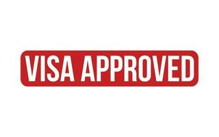 Visa Approved Rubber Stamp Seal Vector