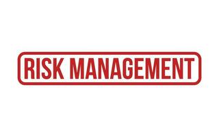 Red Risk Management Rubber Stamp Seal Vector