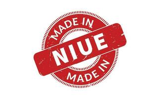 Made In Niue Rubber Stamp vector