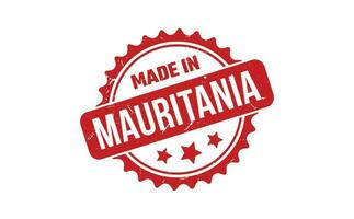 Made In Mauritania Rubber Stamp vector