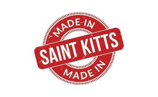 Made In Saint Kitts Rubber Stamp vector