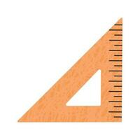 Triangular ruler doodle icon vector illustration isolated