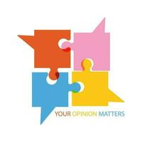 Your opinion matters concept vector illustration isolated