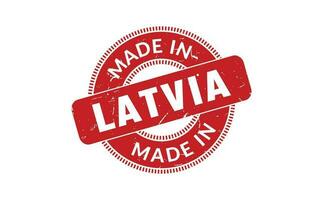 Made In Latvia Rubber Stamp vector