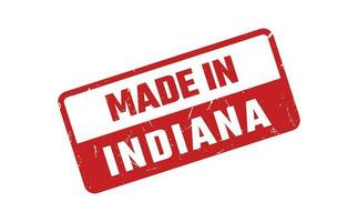 Made In Indiana Rubber Stamp vector