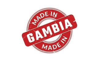 Made In Gambia Rubber Stamp vector