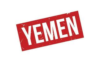 Yemen caucho sello sello vector