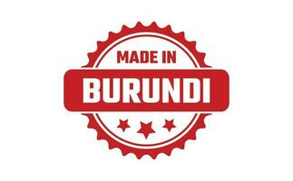 Made In Burundi Rubber Stamp vector