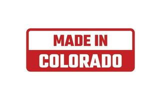 Made In Colorado Rubber Stamp vector