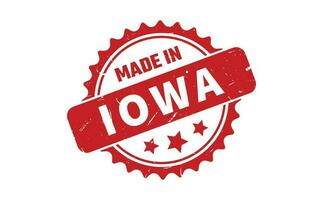 Made In Iowa Rubber Stamp vector