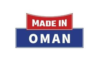 hecho en Omán sello vector