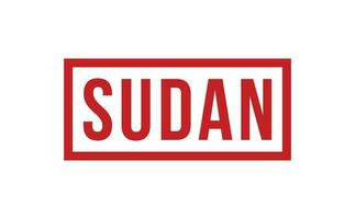 Sudán caucho sello sello vector
