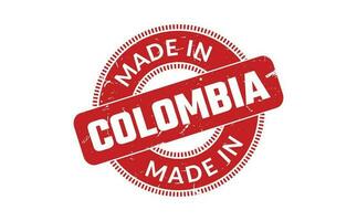 hecho en Colombia caucho sello vector