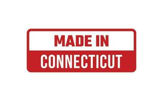 Made In Connecticut Rubber Stamp vector