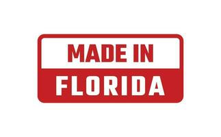 Made In Florida Rubber Stamp vector