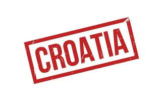 Croacia caucho sello sello vector
