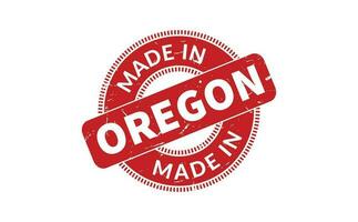 Made In Oregon Rubber Stamp vector