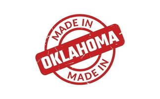 Made In Oklahoma Rubber Stamp vector