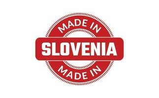 hecho en Eslovenia caucho sello vector