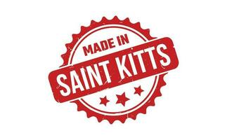 Made In Saint Kitts Rubber Stamp vector