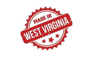 Made In West Virginia Rubber Stamp vector