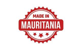 Made In Mauritania Rubber Stamp vector