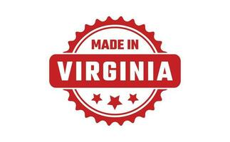 Made In Virginia Rubber Stamp vector