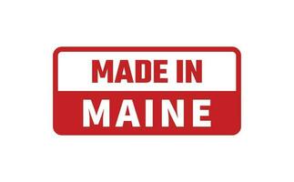 hecho en Maine caucho sello vector