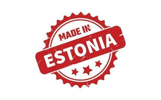 Made In Estonia Rubber Stamp vector