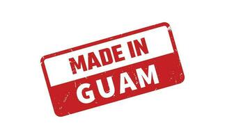 hecho en guam caucho sello vector