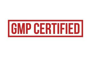 Red Gmp Certified Rubber Stamp Seal Vector