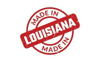 Made In Louisiana Rubber Stamp vector