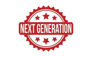 Red Next Generation Rubber Stamp Seal Vector