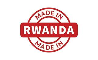 Made In Rwanda Rubber Stamp vector