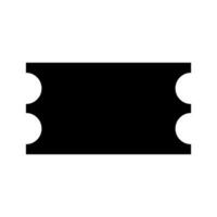 Ticket vector icon, cinema symbol. Simple, flat design for website or mobile app