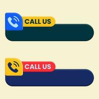 call us button vector design