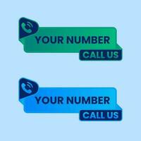 call us button vector design