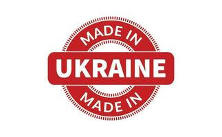 hecho en Ucrania caucho sello vector