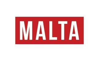 Malta Rubber Stamp Seal Vector