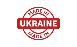 hecho en Ucrania caucho sello vector