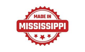 Made In Mississippi Rubber Stamp vector