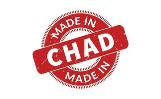 Made In Chad Rubber Stamp vector